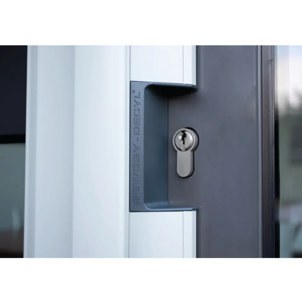 Cache cylindre DECYL1 pour bandeau ventouse CPREG® - RAL7026 SEWOSY