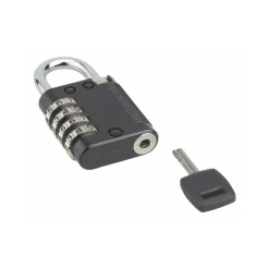Cadenas alliage à code - COMPACT - noir - avec anse acier nickelé FTH THIRARD