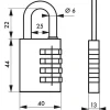 Cadenas aluminium à code - ALUCODE - 3 molettes - violet FTH THIRARD