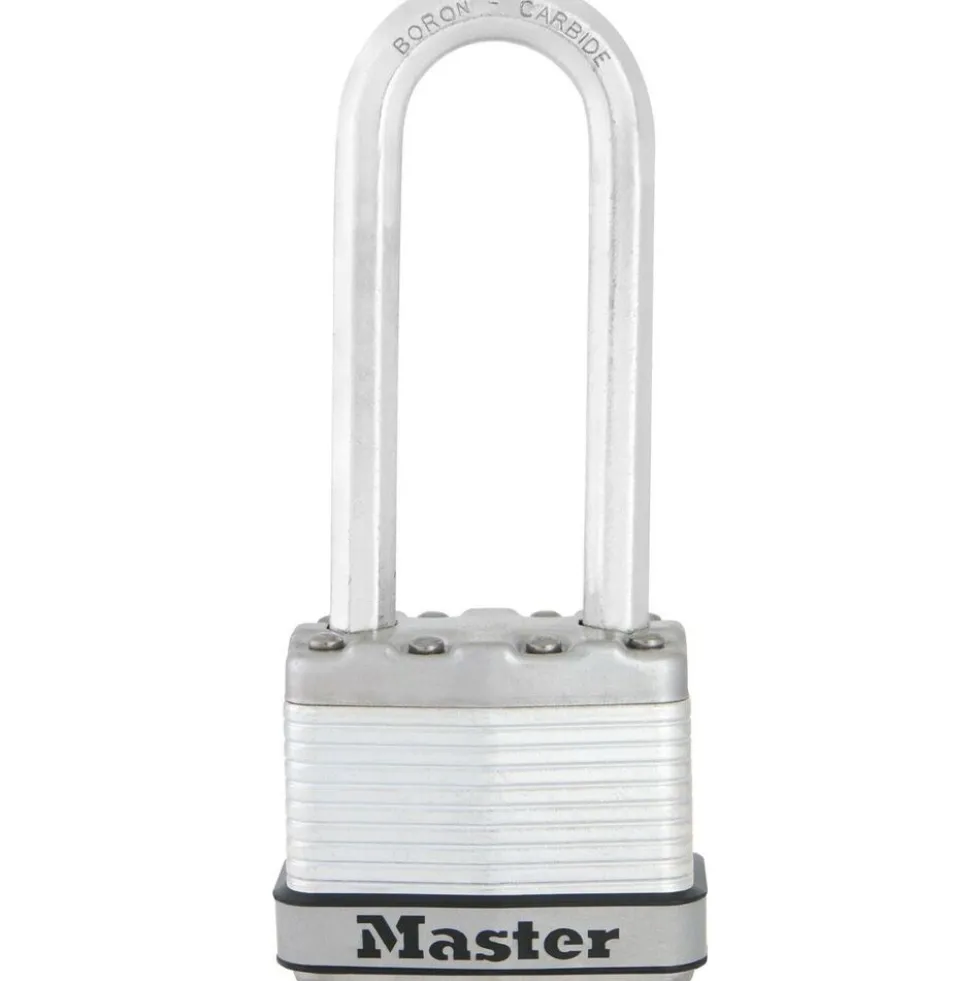 Cadenas à clé - acier laminé - 45mm de large - anse octogonale de 64mm MASTER LOCK