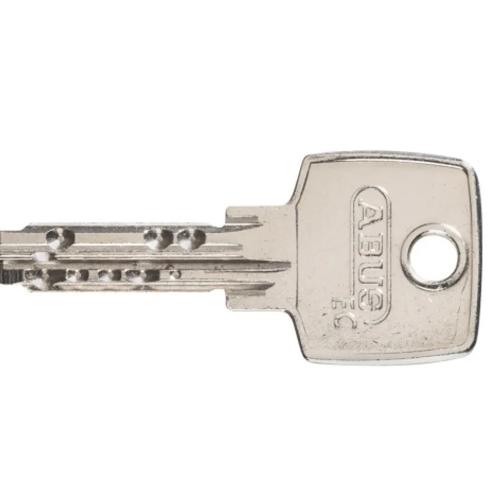 Cadenas à clé - rond - corps inox - anse acier trempé - Diskus® 25/70 ABUS