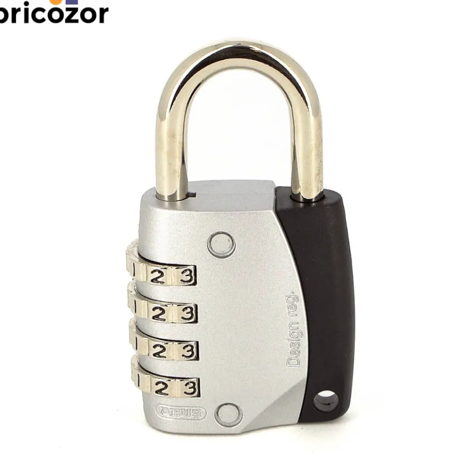 Cadenas à code - anse acier cémenté - type 155 - 4 molettes ABUS