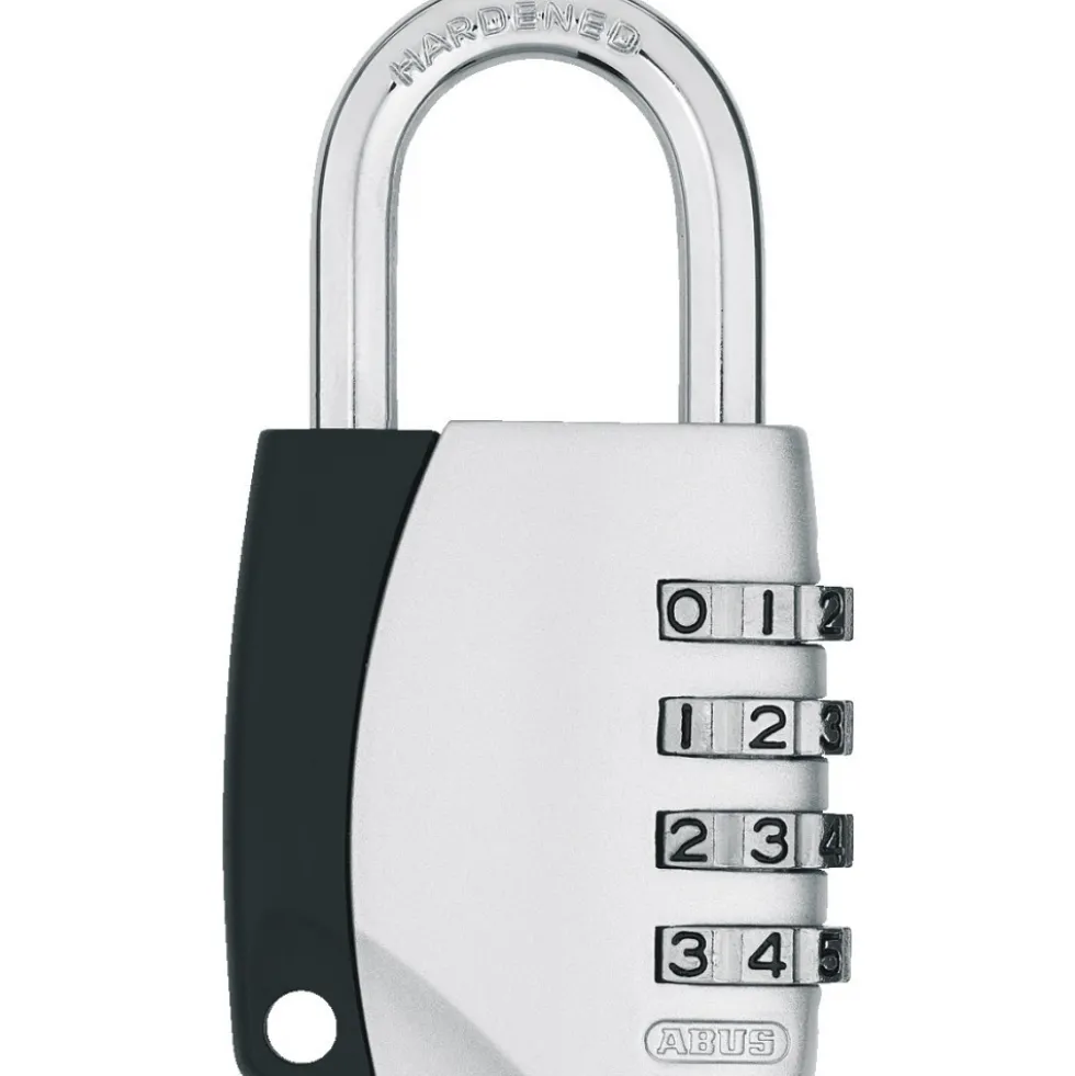 Cadenas à code - anse acier cémenté - type 155 - 4 molettes ABUS