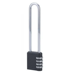 Cadenas à code compact 04 à anse haute en acier nickelé FTH THIRARD
