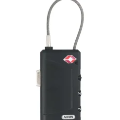 Cadenas à code à indicateur spécial USA 148TSA anse câble - 3 molettes ABUS