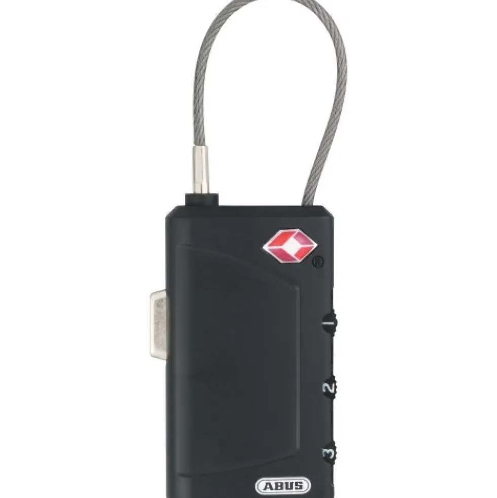 Cadenas à code à indicateur spécial USA 148TSA anse câble - 3 molettes ABUS