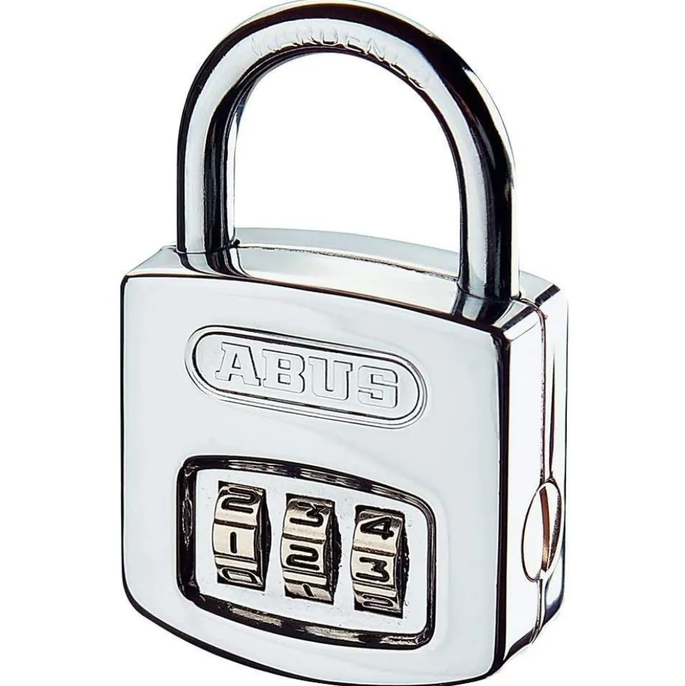 Cadenas à code personnalisable 3 chiffres - acier chromé - 160/40 ABUS