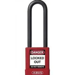 Cadenas de consignation anse haute 75 mm - 74/40HB75 - Rouge SPRD ABUS
