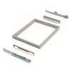Cadre coulissant -dressing -couleur pierre -846 mm -par 2 -Hack -Reconditionné EMUCA