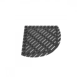 Caillebotis 1/4 de rond en composite gris effet bois pour cabine de douche Urban 2 AURLANE
