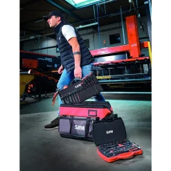 Caisse à outils textile 30 L avec 100 outils de maintenance - cp-100-bag6n SAM OUTILLAGE