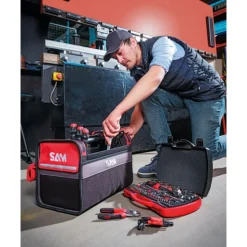 Caisse à outils textile 30 L - 100 outils de maintenance - cp-100-bag2n SAM OUTILLAGE