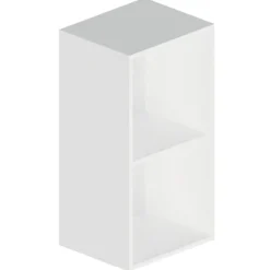 Caisson haut hauteur 770 mm profondeur 330 mm avec 1 tablette - blanc BRICOZOR