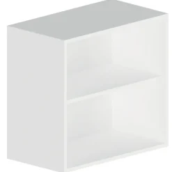Caisson haut hauteur 560 mm profondeur 330 mm avec 1 tablette - blanc BRICOZOR