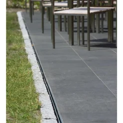 Caniveau béton polymère H55 mm avec couv à fente Inox 304L - Self 100 ACO