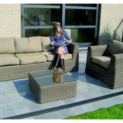 Caniveau polypropylène avec grille passerelle Microgrip PP - Hexaline 100 ACO