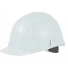 Casque de chantier BRENNUS blanc - avec serre-nuque à glissière AUBOUEIX