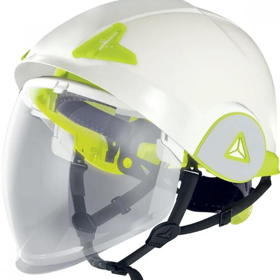 Casque de chantier double coque à visière anti arcs électriques ONYX 2 DELTA PLUS