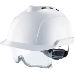 Casque de sécurité V-Gard® 930 ventilé avec surlunettes intégrées blanc MSA