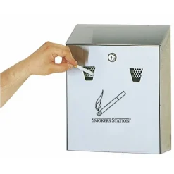 Cendrier mural - collecteur amovible - Smokers Station RUBBERMAID