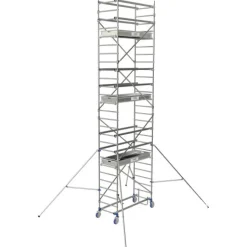Échafaudage roulant en aluminium - Cross 2 180 - Hauteur 4,85mm TUBESCA