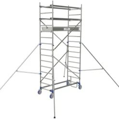 Échafaudage roulant en aluminium - Cross 2 180 - Hauteur 4,85mm TUBESCA
