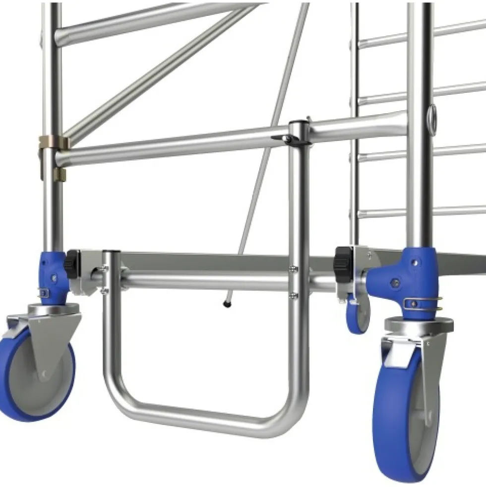 Échafaudage roulant en aluminium - Cross 2 180 - Hauteur 4,85mm TUBESCA