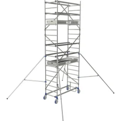 Échafaudage roulant en aluminium - Cross 2 180 - Hauteur 4,85mm TUBESCA