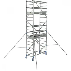 Échafaudage roulant en aluminium - Cross 2 180 - Hauteur 9,85mm TUBESCA