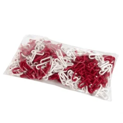 Chaine de signalisation en plastique rouge/blanc NOVAP