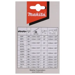 Chaîne tronçonneuse - 91PX 40 cm - 56 maillons MAKITA