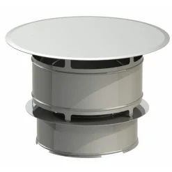 Chapeau anti-vent - Inox - avec bride de sécurité - Duoten TEN