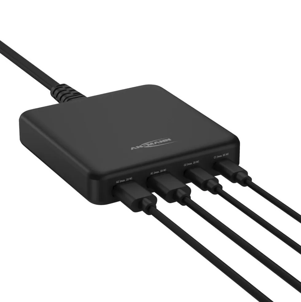 Chargeur USB de bureau DC465PD - 4 ports - 65W ANSMANN