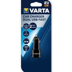 Chargeur USB pour voiture - 12/24 V - 2 ports type C et USB A VARTA