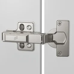 Charnière en inox Veosys amorties pour portes fines 100° - à visser HETTICH
