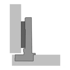 Charnière en inox Veosys - avec amortissement - 105° HETTICH