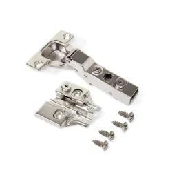 Charnière invisible 100° + embase à visser - lot de 20 - X91N EMUCA