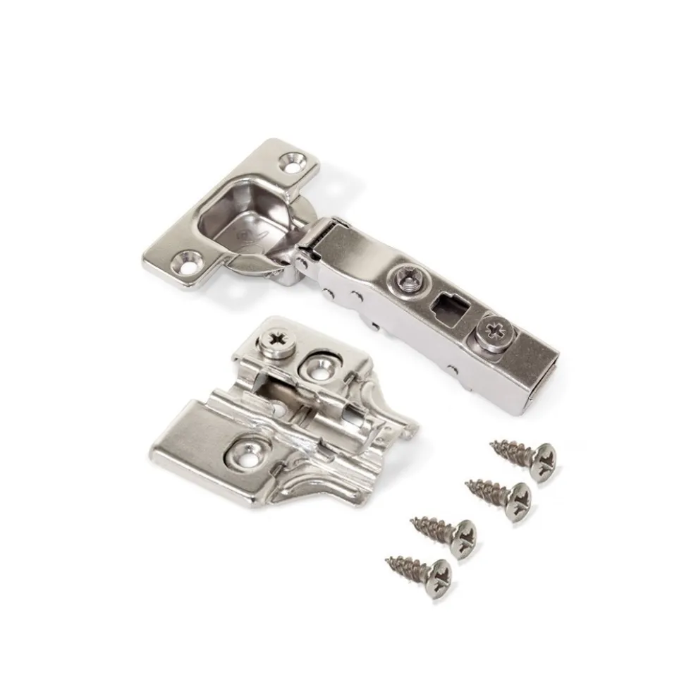 Charnière invisible 100° + embase à visser - lot de 20 - X91N EMUCA