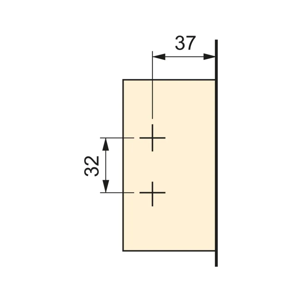 Charnière invisible 100° + embase à visser - lot de 20 - X91N EMUCA
