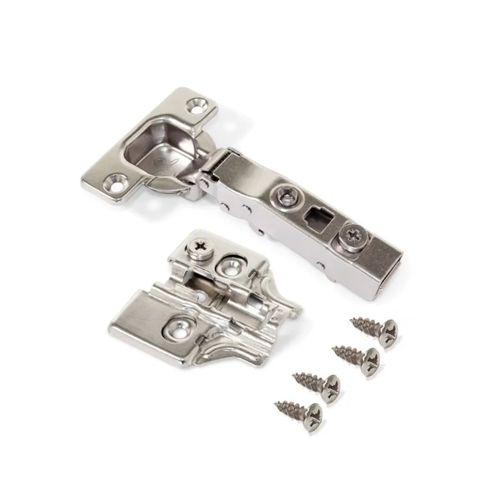 Charnière invisible 100° + embase à visser - lot de 20 - X91N EMUCA