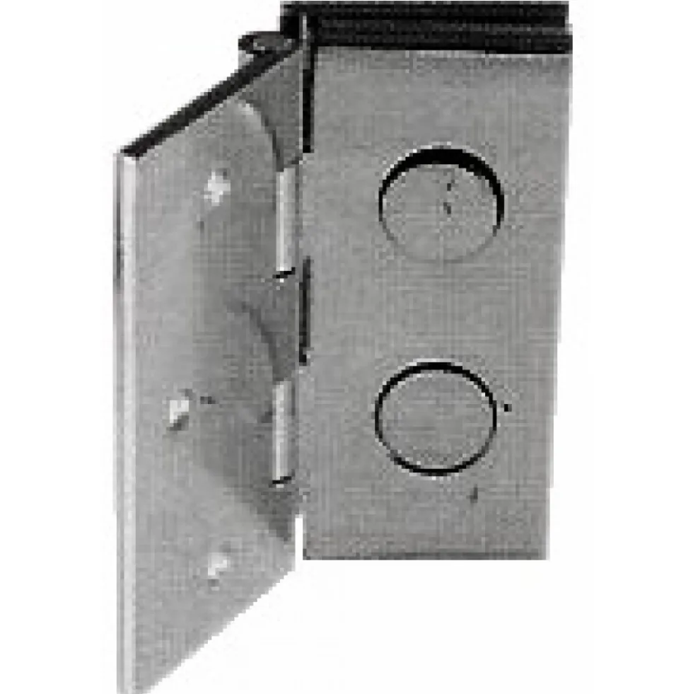 Charnières à contre-plaque verre/bois MOD