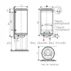 Chauffe eau - Aci Hybride monophasé sur socle 200 litres - Zeneo ATLANTIC