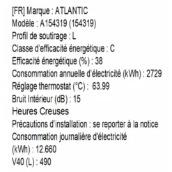 Chauffe eau - Aci Hybride monophasé sur socle 300 litres - Zeneo ATLANTIC
