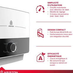 Chauffe-eau instantané compact Aures Multi 5kW ARISTON