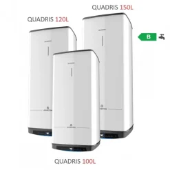 Chauffe-eau éléctrique mural 150L - gain de place - Quadris WiFi ARISTON