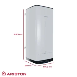 Chauffe-eau éléctrique mural 120L - gain de place - Quadris WiFi ARISTON