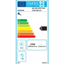 Chauffe-eau électrique blindé vertical Initio 200L avec trépied et groupe de sécurité ARISTON