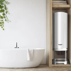 Chauffe-eau électrique blindé vertical Initio 200L avec trépied et groupe de sécurité ARISTON