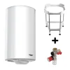 Chauffe-eau électrique blindé vertical Initio 150L avec trépied et groupe de sécurité ARISTON