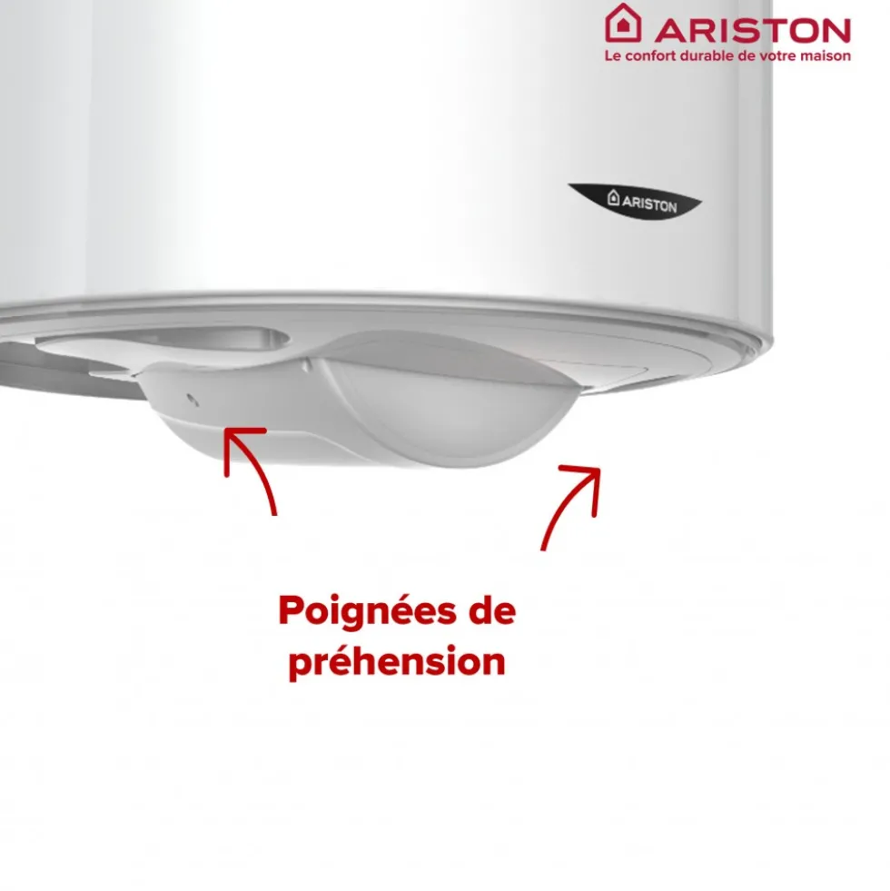 Chauffe-eau électrique blindé vertical Initio 150L avec trépied et groupe de sécurité ARISTON